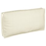 vidaXL Coussin de palette pour siège/dossier Crème 120x60x12 cm Tissu Oxford
