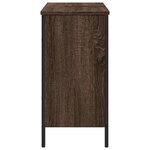 vidaXL Armoire lavabo de salle de bain chêne marron 80x30x60 cm