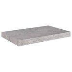 vidaXL Étagères murales flottantes 4 Pièces gris béton 50x23x3 8 cm MDF