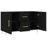 vidaXL Buffet noir 100x36x60 cm bois d'ingénierie