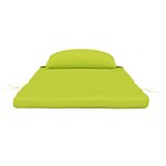 vidaXL Coussins de chaise verts lumineux Vert lumineux Polyester Moyen