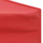 vidaXL Tente de réception pliable avec parois Rouge 3x3 m