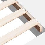 vidaXL Cadre de lit blanc 200x200 cm bois d'ingénierie