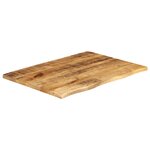 vidaXL Dessus de table 90x60x2 5 cm bord vif bois massif manguier brut