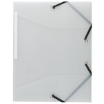 Chemise à élastique 3 rabats exacompta 24 x 32 cm translucide - lot de 10