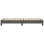 vidaXL Cadre de lit Gris foncé 100 x 200 cm Velours