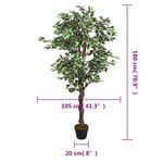 vidaXL Ficus artificiel 1008 feuilles 180 cm vert