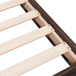 vidaXL Cadre de lit sans matelas chêne marron 90x190cm bois ingénierie