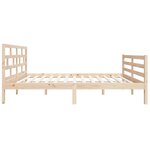 vidaXL Cadre de lit 120x190 cm Petit double Bois massif