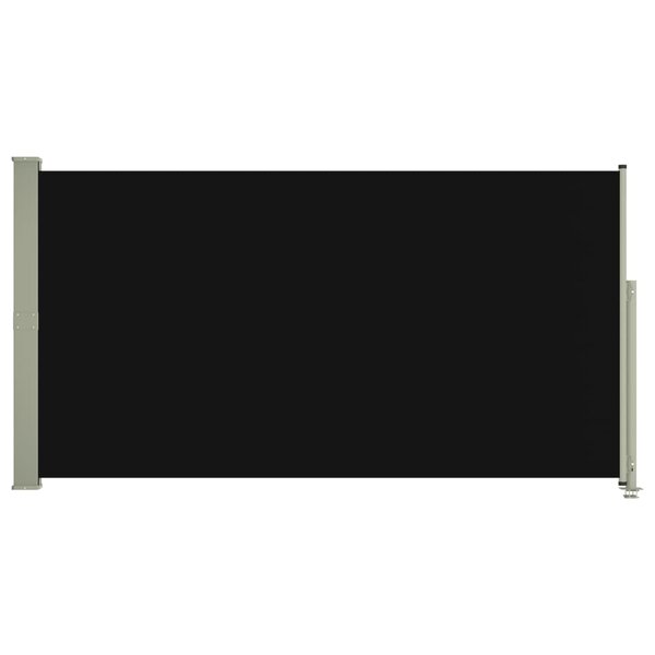 vidaXL Auvent latéral rétractable de patio 160x300 cm Noir