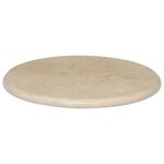 vidaXL Dessus de table Crème Ø50x2 5 cm Marbre