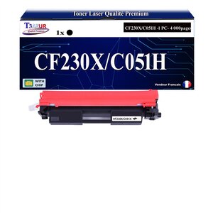 T3AZUR - Toner compatible avec Canon 051H pour Canon i-Sensys LBP-162dw MF-264dw MF-267dw MF-269dw Noir - 4 000p