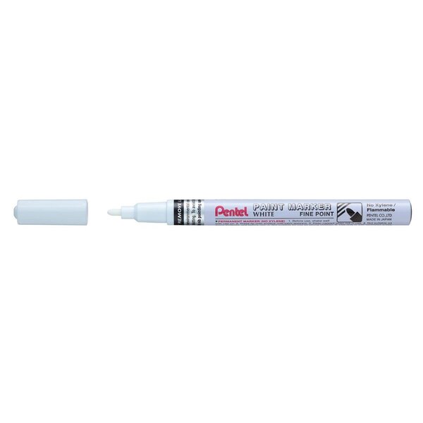Marqueur peinture paint marker msp10 pointe fine blanc x 12 pentel