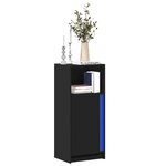 vidaXL Buffet avec LED noir 42 5x34x100 cm bois d'ingénierie