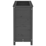 vidaXL Jardinière gris 82 5x40x78 cm bois massif de pin