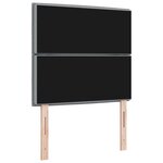 vidaXL Tête de lit LED design lignes gris clair 90 cm en tissu
