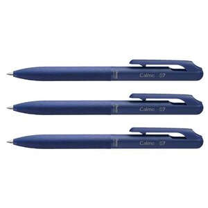 Stylo à bille rétractable Calme  0 35 mm  bleu x 3 PENTEL