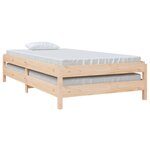 vidaXL Lit empilable 90x200 cm Bois de pin massif