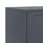 vidaXL Buffet anthracite 68 5x38 5x107 cm acier