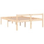 vidaXL Lit pour personne âgée 140x200 cm bois massif de pin