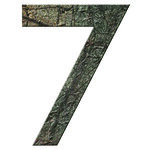 Numéro 7 - Numéro adhésif pour boîtes aux lettres- Pierre véritable 50 mm ORIGINES