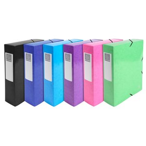 Boite De Classement Dos 80mm Iderama - A4 - Couleurs Assorties - X 6 - Exacompta