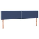 vidaXL Sommier à lattes de lit et matelas et LED Bleu 200x200 cm Tissu