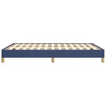 vidaXL Cadre de lit Bleu 140 x 200 cm Tissu