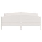 vidaXL Cadre de lit sans matelas blanc 180x200 cm bois massif de pin