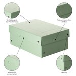 Purebox Pastel A5 100mm - Vert - X 5 - Falken
