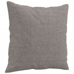 vidaXL Ensemble de canapés 4 Pièces avec coussins taupe tissu