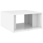 vidaXL Tables basses 4 Pièces blanc brillant 33x33x33cm bois d'ingénierie