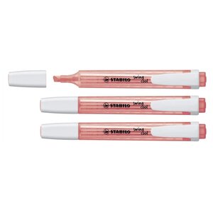 Surligneur de poche SWING COOL Pointe Biseautée 1 - 4 mm Rouge Orange x 3 STABILO