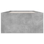 vidaXL Cadre de lit gris béton 100x200 cm bois d'ingénierie