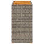 vidaXL Table d'appoint de jardin dessus en bois gris 60x40x75 cm