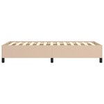vidaXL Cadre de lit Cappuccino 90x190 cm Similicuir