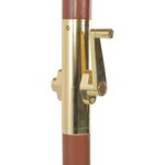vidaXL Parasol d'extérieur avec mât en bois 300 cm terre cuite
