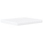 vidaXL Lit avec matelas gris foncé 160x200 cm velours
