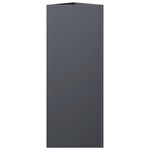 vidaXL Jardinières 2 Pièces anthracite triangulaire 30x26x75 cm acier