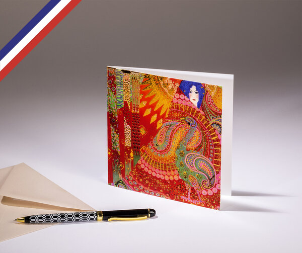 Carte double le musée créée et imprimée en france sur papier certifié fsc - salome de vittorio zecchin