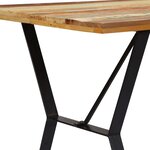 vidaXL Table à manger 140x80x76 cm Bois de récupération massif