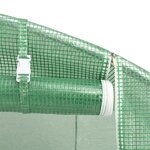vidaXL Serre avec cadre en acier vert 96 m² 16x6x2 85 m