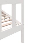 vidaXL Cadre de lit Blanc Bois de pin massif 160x200 cm
