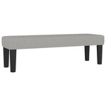 vidaXL Sommier à lattes de lit avec matelas Gris clair 180x200cm Tissu