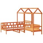 vidaXL Ensemble de lit de jour avec toit 90x200 cm bois de pin massif