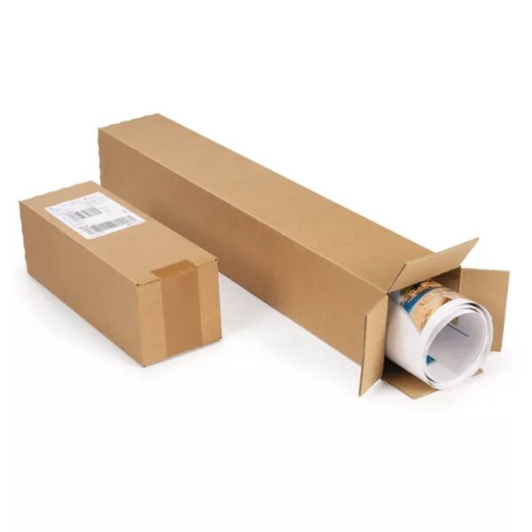 Carton d'emballage allongé 31 x 10.5 x 10.5 cm - Simple cannelure