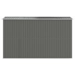 vidaXL Abri de jardin Gris clair 192x357x223 cm Acier galvanisé