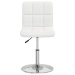 vidaXL Chaises à manger lot de 2 blanc similicuir
