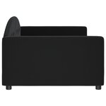 vidaXL Lit de repos noir 100x200 cm velours