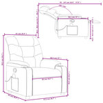 vidaXL Fauteuil de massage inclinable Rouge bordeaux Similicuir